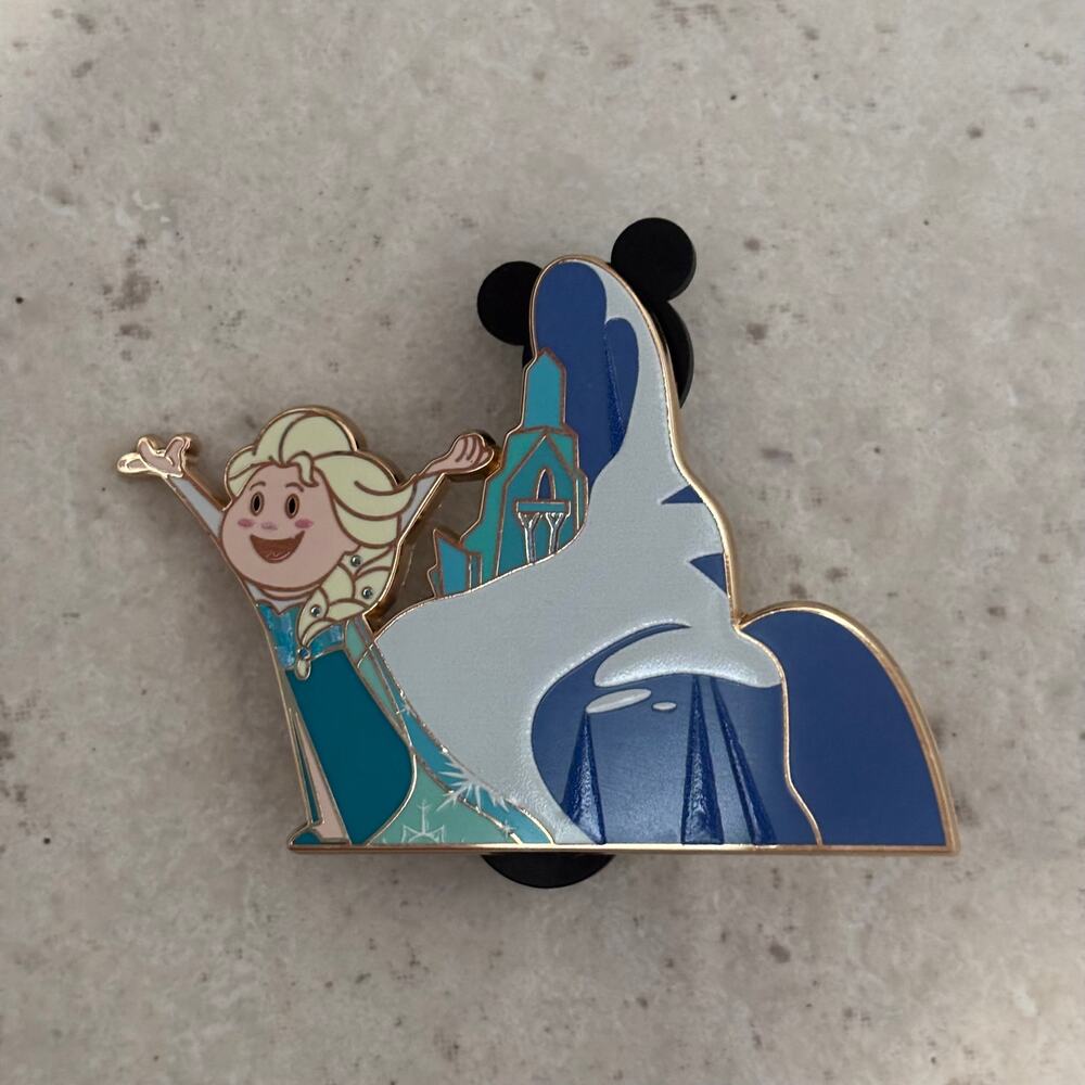 Disney Destination D23 2025 WDI MOG LE 500 Mystery Pin Frozen Castle Elsa